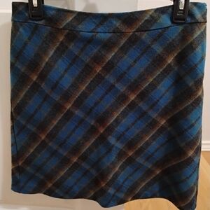 American Eagle Outfitters Plaid Wool Skirt